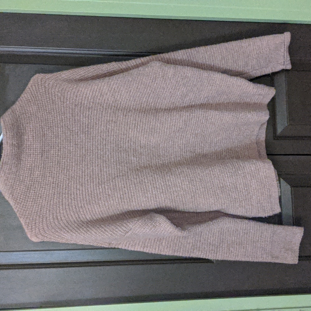Madewell beige/pink mock neck sweater